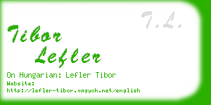 tibor lefler business card